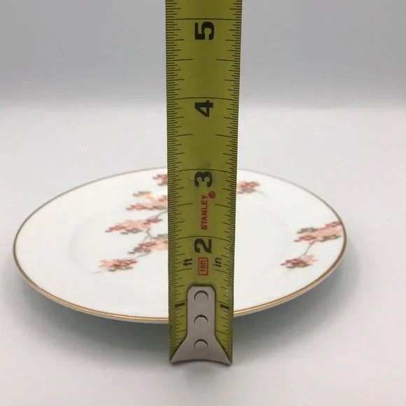 Fukagawa Arita Bread & Butter Plate 6 3/8" Japanese Maple Hand Painted Gold Trim - Picture 8 of 8